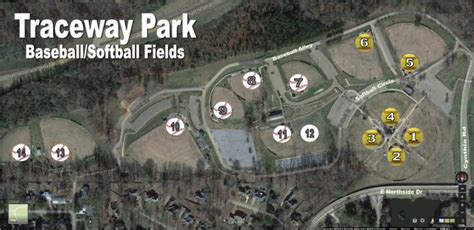 clinton base ball field map.